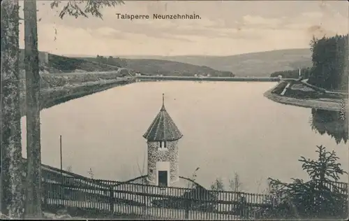 Ansichtskarte Lengefeld (Erzgebirge) Talsperre Neunzehnhain 1912