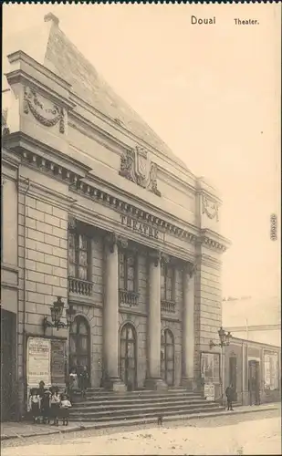 CPA Douai Dowaai Theater 1914