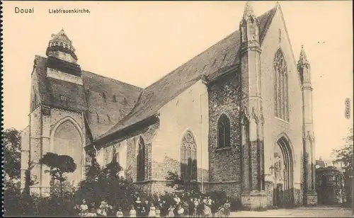 CPA Douai Dowaai Liebfrauenkirche 1914