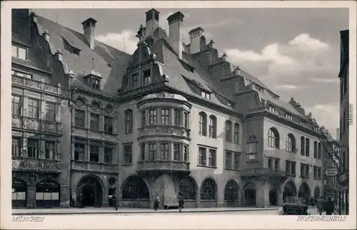 Ansichtskarte München Hofbräuhaus 1932