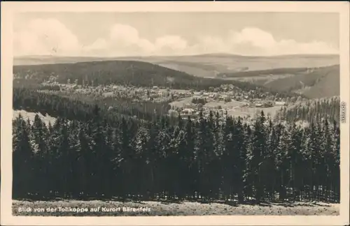 Bärenfels (Erzgebirge)-Altenberg (Erzgebirge) Blick auf den Ort 1955