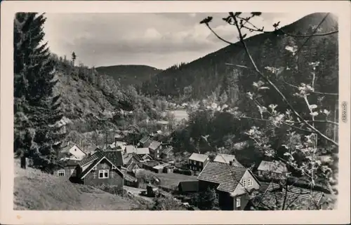 Ansichtskarte Oberhof (Thüringen) Blick auf den Ort 1955