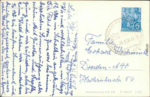Ansichtskarte Schalkau Truckenthal 1957