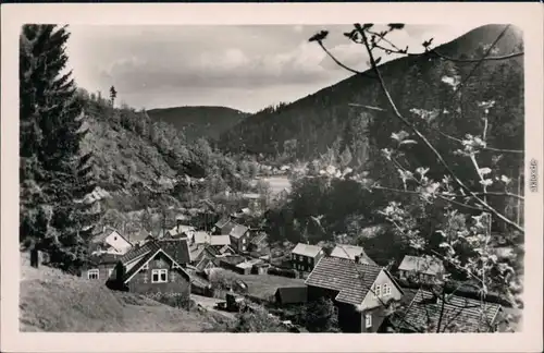 Ansichtskarte Oberhof (Thüringen) Blick auf den Ort x 1955