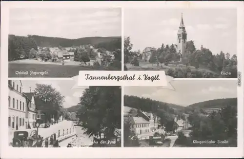 Tannenbergsthal (Vogtland) Muldenhammer  Jägersgrün  Klingenthaler Straße 1962