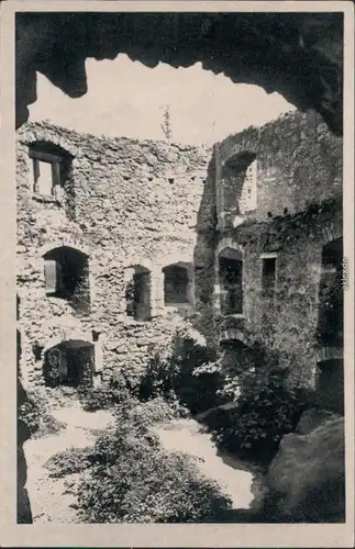 Ansichtskarte Bad Liebenstein Burgruine 1955