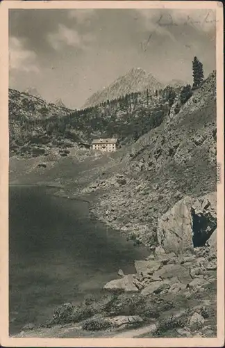 Ansichtskarte Berchtesgaden Funtensee mit Kärlingerhaus 1924