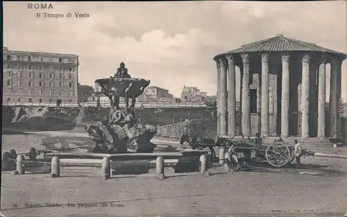 Ansichtskarte Rom Roma Tempio di Vesta 1910