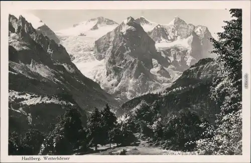 Ansichtskarte Hasliberg Wetterhörner 1928