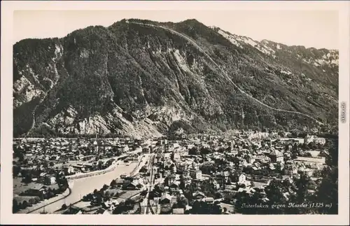 Ansichtskarte Interlaken Panorama-Ansicht gegen Karder (1325 m) 1929