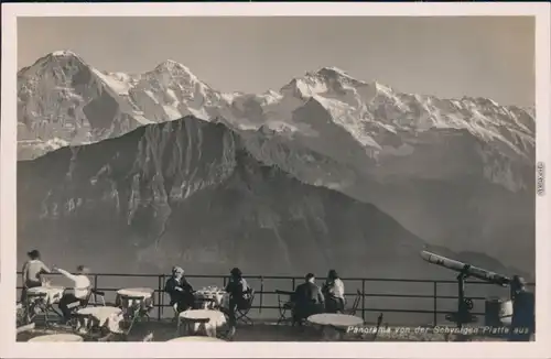 Ansichtskarte Gsteigwiler Schynigen Platte - Bergmassiv 1930