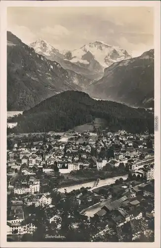 Ansichtskarte Interlaken Panorama-Ansicht 1932