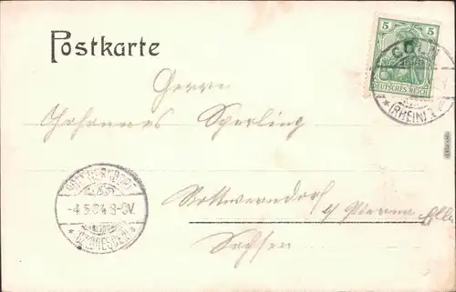 Ansichtskarte Köln Deutscher Ring 1904