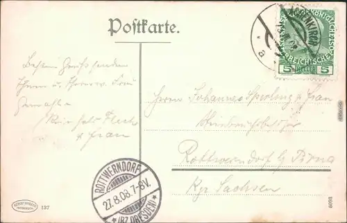 Ansichtskarte Achental Hotel "Scholastica" am Achensee 1908