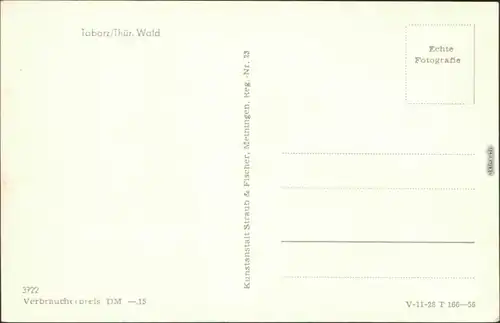 Ansichtskarte Tabarz/Thüringer Wald Blick auf den Ort 1956