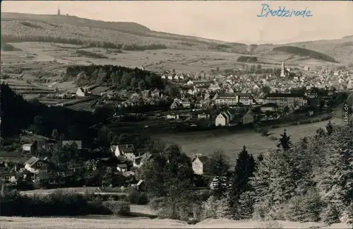 Ansichtskarte Brotterode Blick auf den Ort 1961