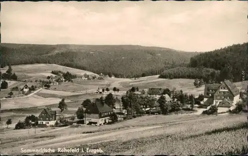 Ansichtskarte Rehefeld-Altenberg (Erzgebirge) Blick auf den Ort 1961