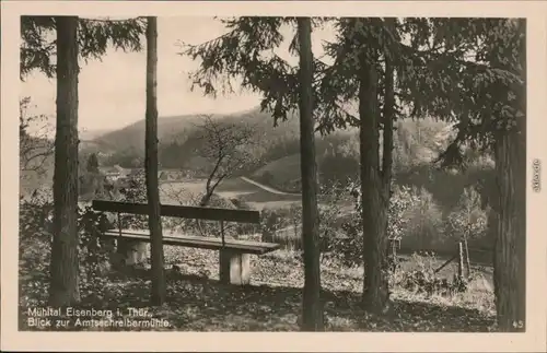 Eisenberg (Thüringen) Mühltal - Blick zur Amtsschreibermühle 1932