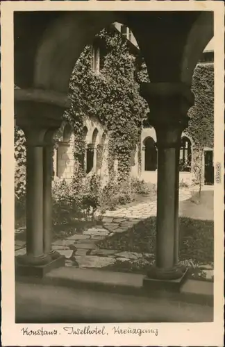 Ansichtskarte Konstanz Insel Hotel - Kreuzgang 1932