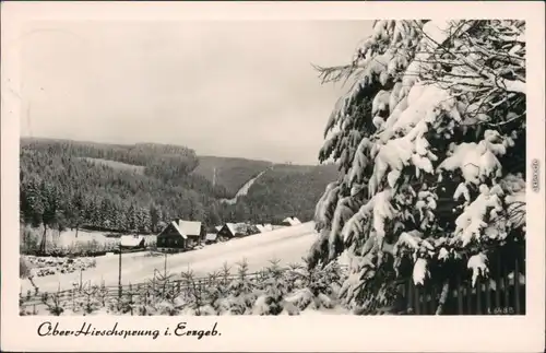 Ansichtskarte Hirschsprung-Altenberg (Erzgebirge) OT Oberhirschsprung 1960