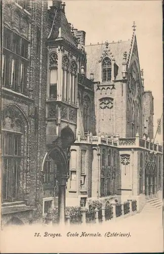 Ansichtskarte Brügge Brugge | Bruges Ecole Normale/Schule 1905