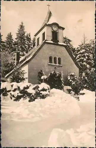 Ansichtskarte Oberbärenburg-Altenberg (Erzgebirge) Waldkapelle 1968