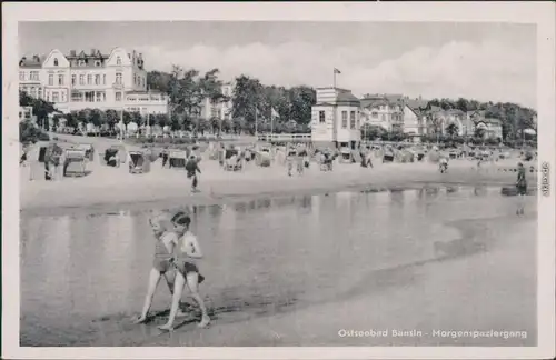 Ansichtskarte Bansin-Heringsdorf Usedom Strand 1954