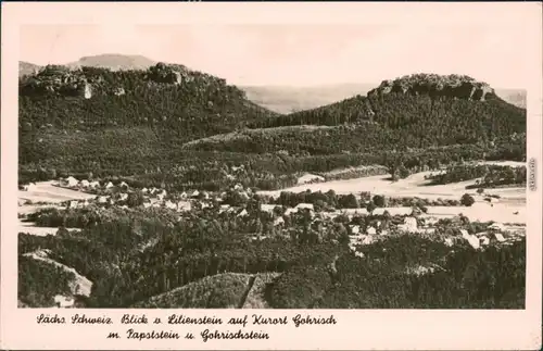 Ansichtskarte Gohrisch (Sächs. Schweiz) Blick auf den Ort 1963