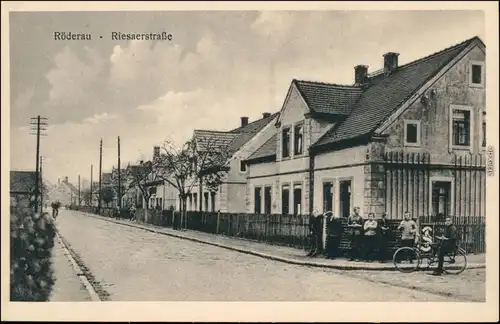 Ansichtskarte Röderau-Bobersen-Zeithain Risaerstraße 28
