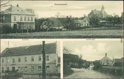 Zottewitz-Priestewitz 3B  Dorf, Gasthof und Dorfstraße b Großenhain 
1929