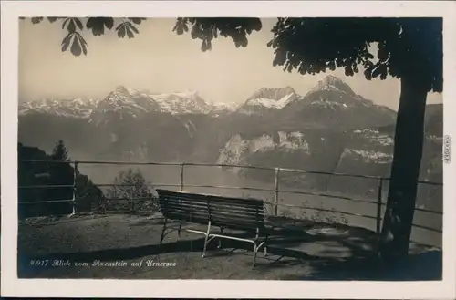 Ansichtskarte Seelisberg Blick vom Axenstein auf Urnersee 1929