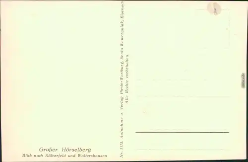 Ansichtskarte Hörselberg Großer Hörselberg 1933