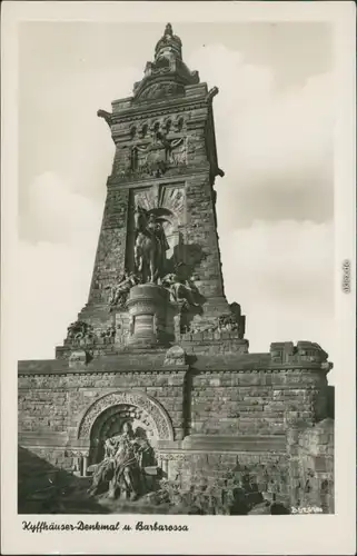 Kelbra (Kyffhäuser) Kaiser-Friedrich-Wilhelm/Barbarossa-Denkmal 1955