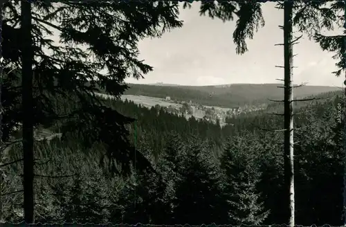 Ansichtskarte Tellerhäuser-Breitenbrunn (Erzgebirge) Panorama-Ansicht 1961