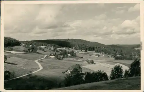 Schellerhau-Altenberg (Erzgebirge) Felder mit Gehöften 1959