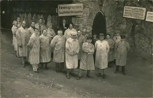 Saalfeld (Saale) Feengrotten - Gruppenfoto von Besuchergruppe 1933