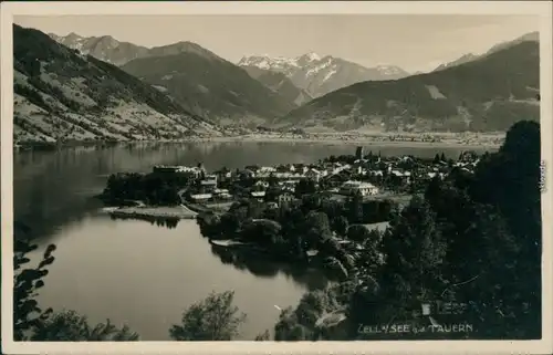 Ansichtskarte Zell am See Panorama-Ansicht mit dem Ort am See 1929