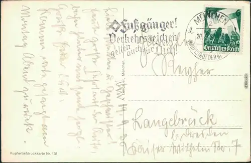 Ansichtskarte München Frauenkirche 1936