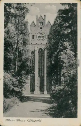 Ansichtskarte Chorin Kloster - Westgiebel 1954