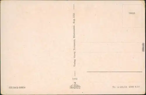 Ansichtskarte Chorin Kloster - Westgiebel 1954