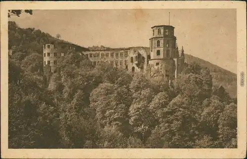 Ansichtskarte Heidelberg Heidelberger Schloss - Ruine 1919