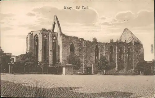 Ansichtskarte Wisby Visby St. Karin - Ruine 1913