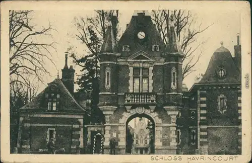 CPA Havrincourt Schloss Havrincourt - Haupteingang 1922