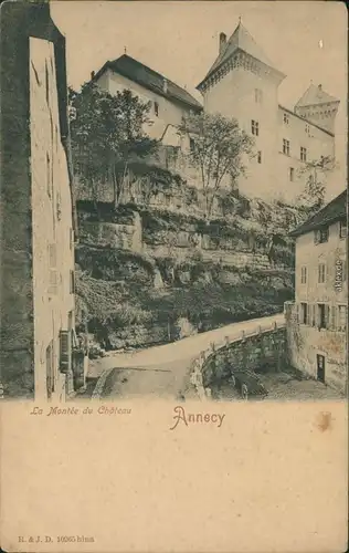CPA Annecy La Montee du Chateau/Schloss 1914