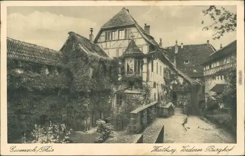 Ansichtskarte Eisenach Wartburg - Vorderer Burghof 1941