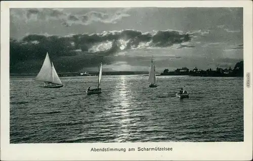 Ansichtskarte Scharmützelsee Abendstimmung am Scharmützelsee 1939