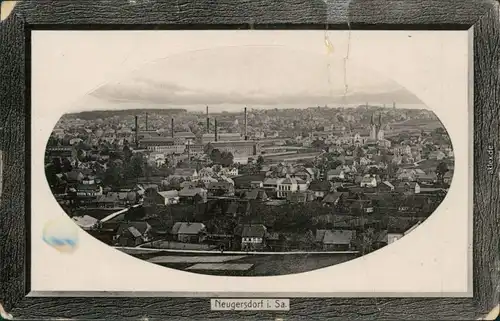 Ansichtskarte Neugersdorf Blick auf die Stadt Parcepartout 1910