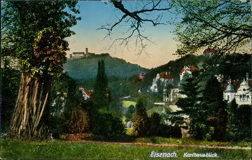 Ansichtskarte Eisenach Karthausblick 1910