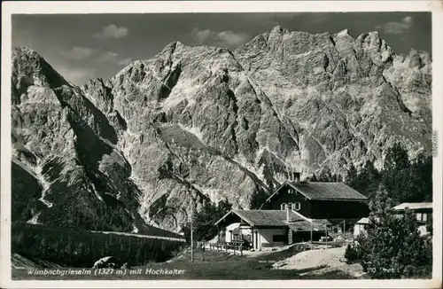 Ansichtskarte Berchtesgaden Wimbachgriesalm mit Hochkalter 1937