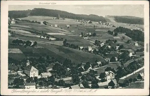Rittersgrün-Breitenbrunn (Erzgebirge) Panorama-Ansicht - Oberrittersgrün 1928